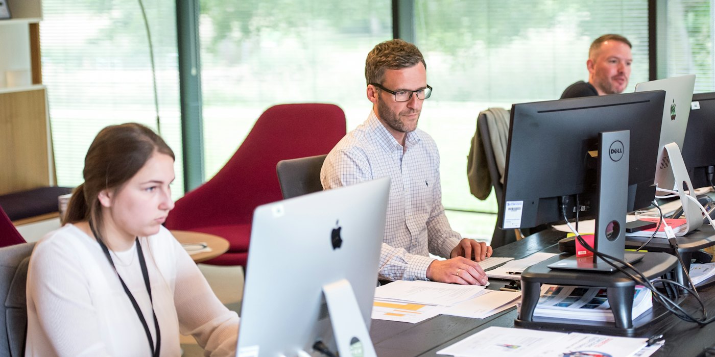 An operations team working at their screens